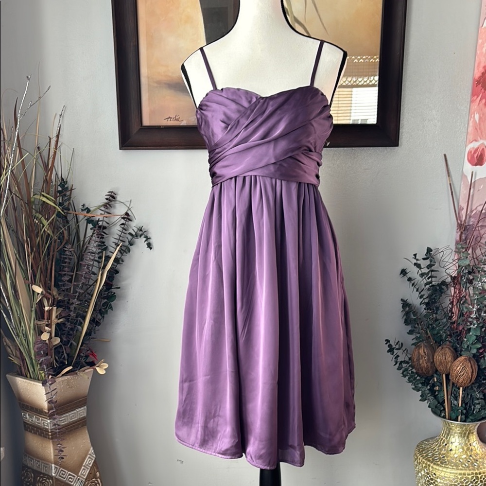 Target Purple‎ Ruched Sweetheart Sundress